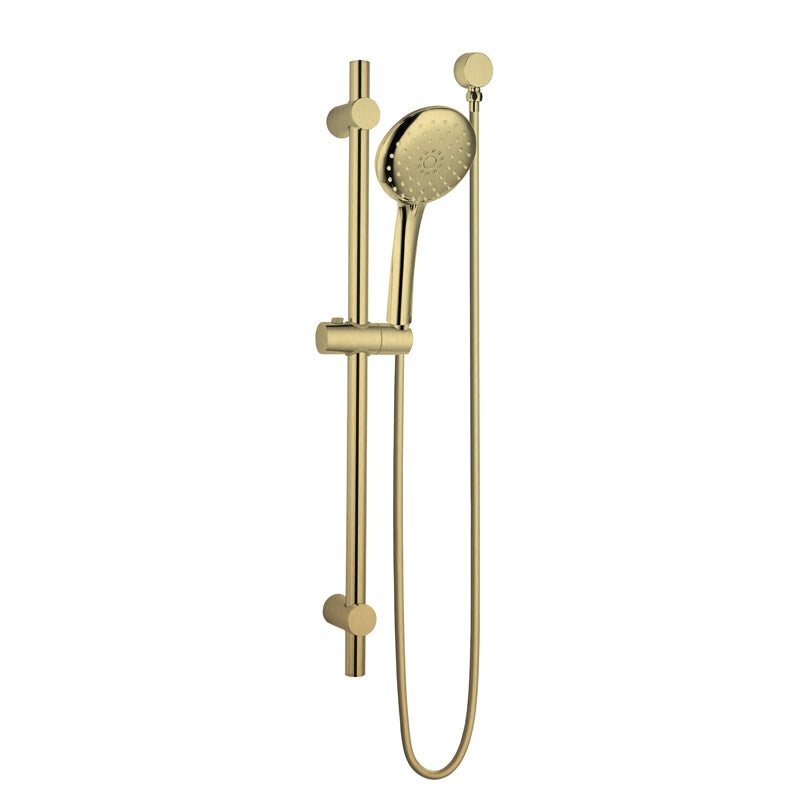 LINKWARE LOUI HAND SHOWER ON RAIL BRUSHED GOLD