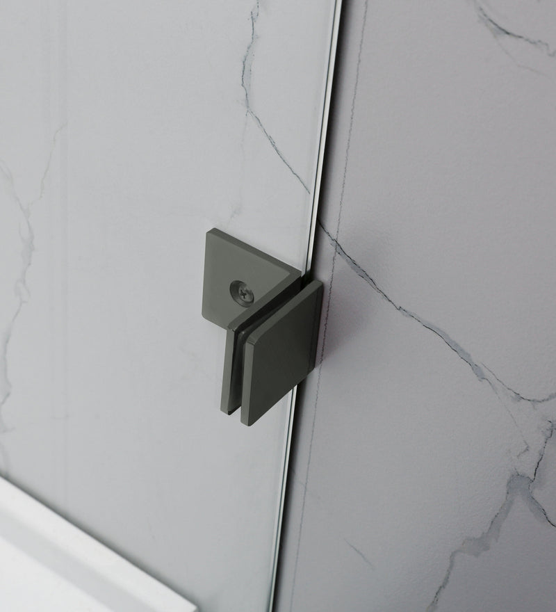 COVEY CVP-008 FIXED PANEL OVER BATHTUB SCREEN GUN METAL GREY