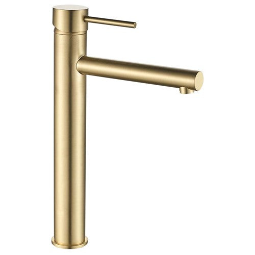 HELLYCAR IDEAL HIGH BASIN MIXER 314MM BRUSHED GOLD
