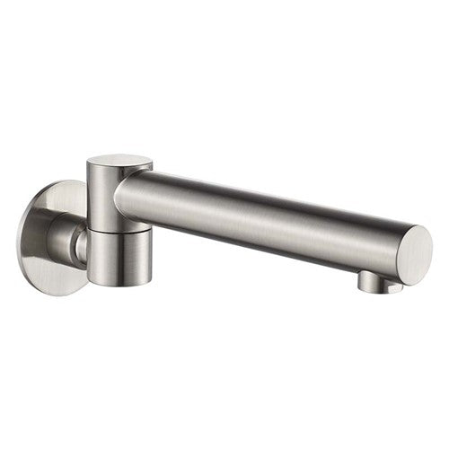 HELLYCAR IDEAL SWIVEL BATH OUTLET BRUSHED NICKEL 200MM