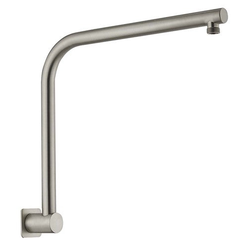 HELLYCAR LIMPID SHOWER ARM 380MM BRUSHED NICKEL