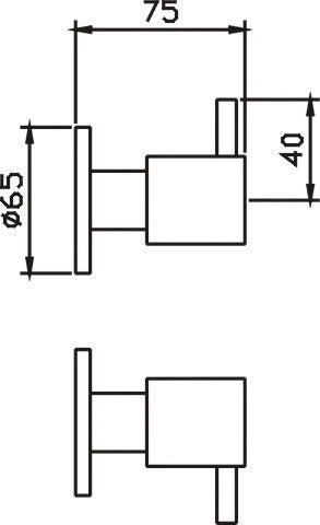 HELLYCAR LUXURY WALL TOP ASSEMBLIES BRUSHED NICKEL