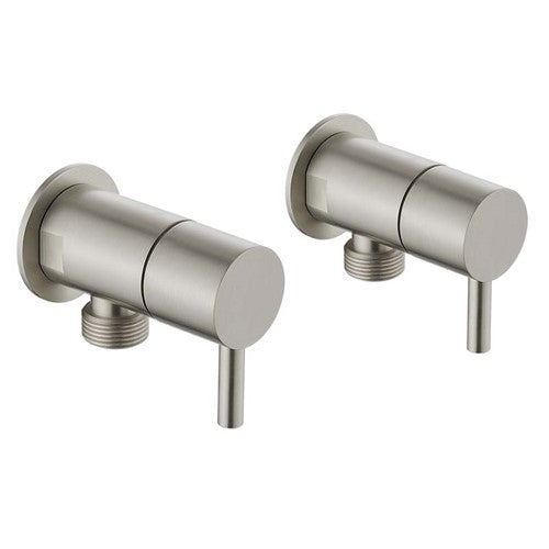 HELLYCAR LUXURY LEAD FREE WASHING MACHINE SET BRUSHED NICKEL