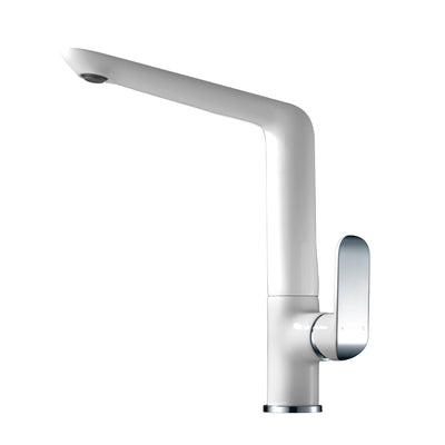 IKON KARA SINK MIXER 314MM CHROME AND WHITE