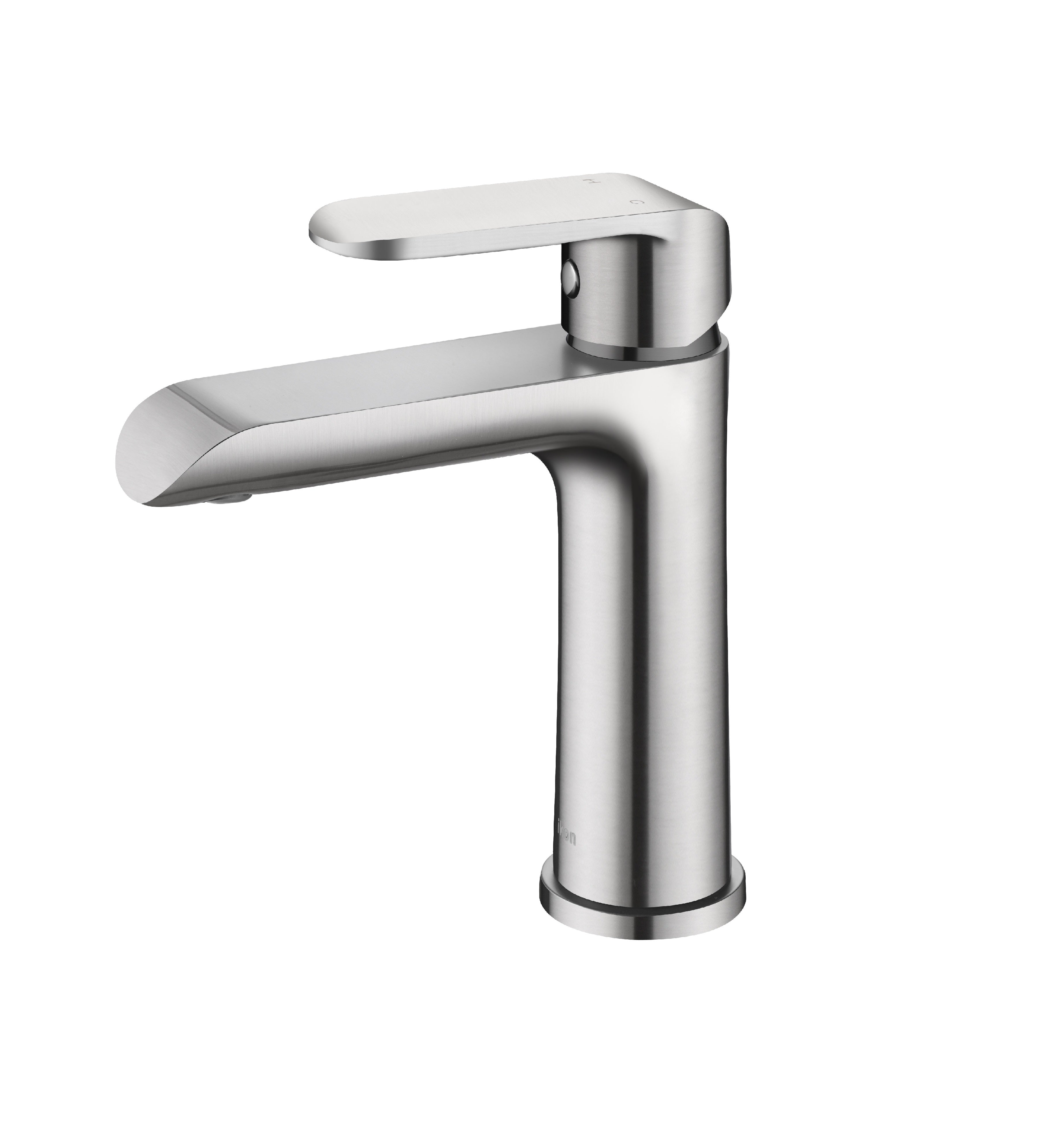 IKON KARA BASIN MIXER 154MM BRUSHED NICKEL