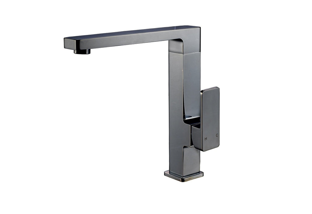IKON CERAM SINK MIXER 250MM MATTE BLACK