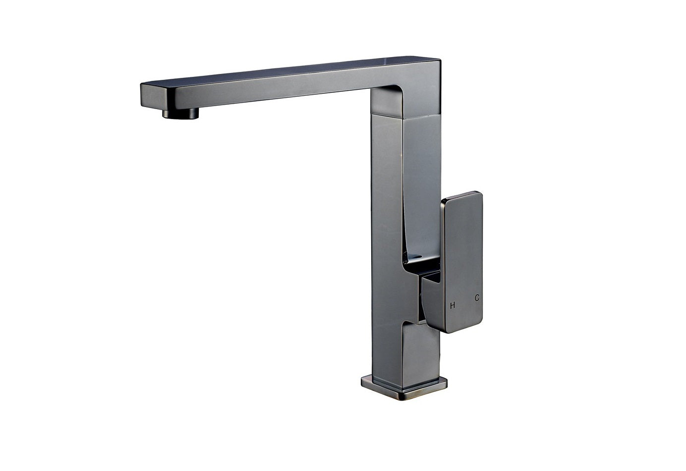 IKON CERAM SINK MIXER 250MM MATTE BLACK