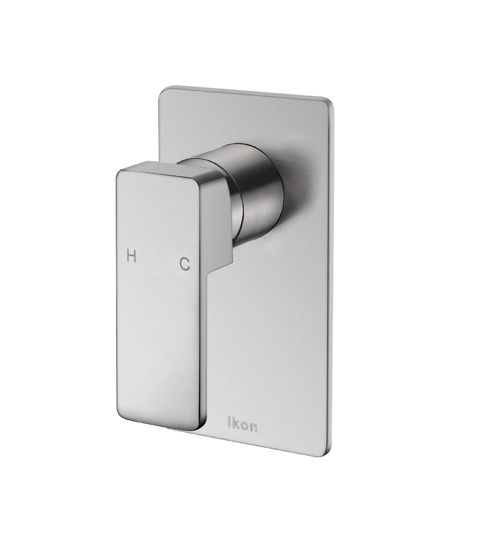 IKON CERAM WALL MIXER 140MM BRUSHED NICKEL