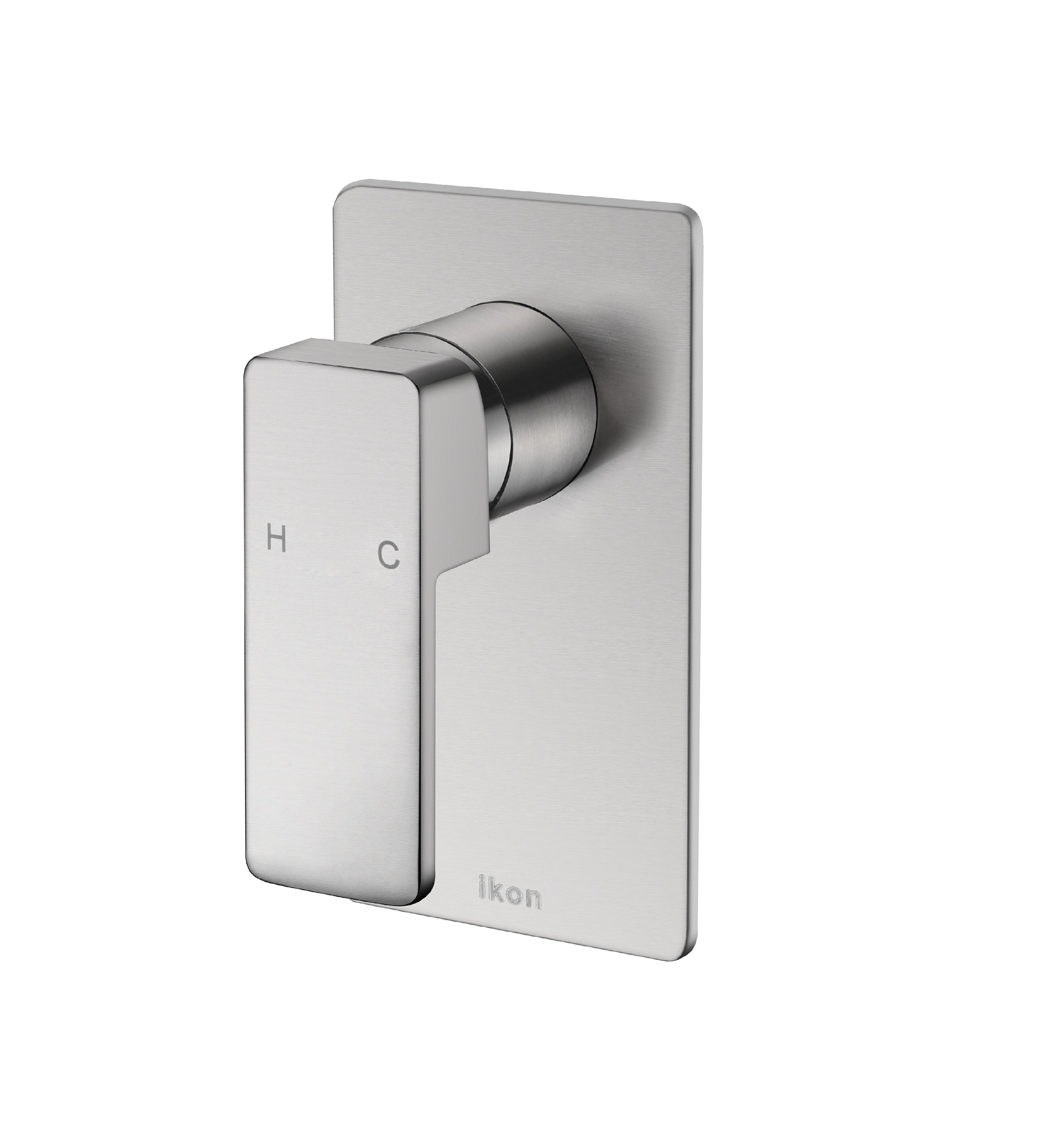 IKON CERAM WALL MIXER 140MM BRUSHED NICKEL