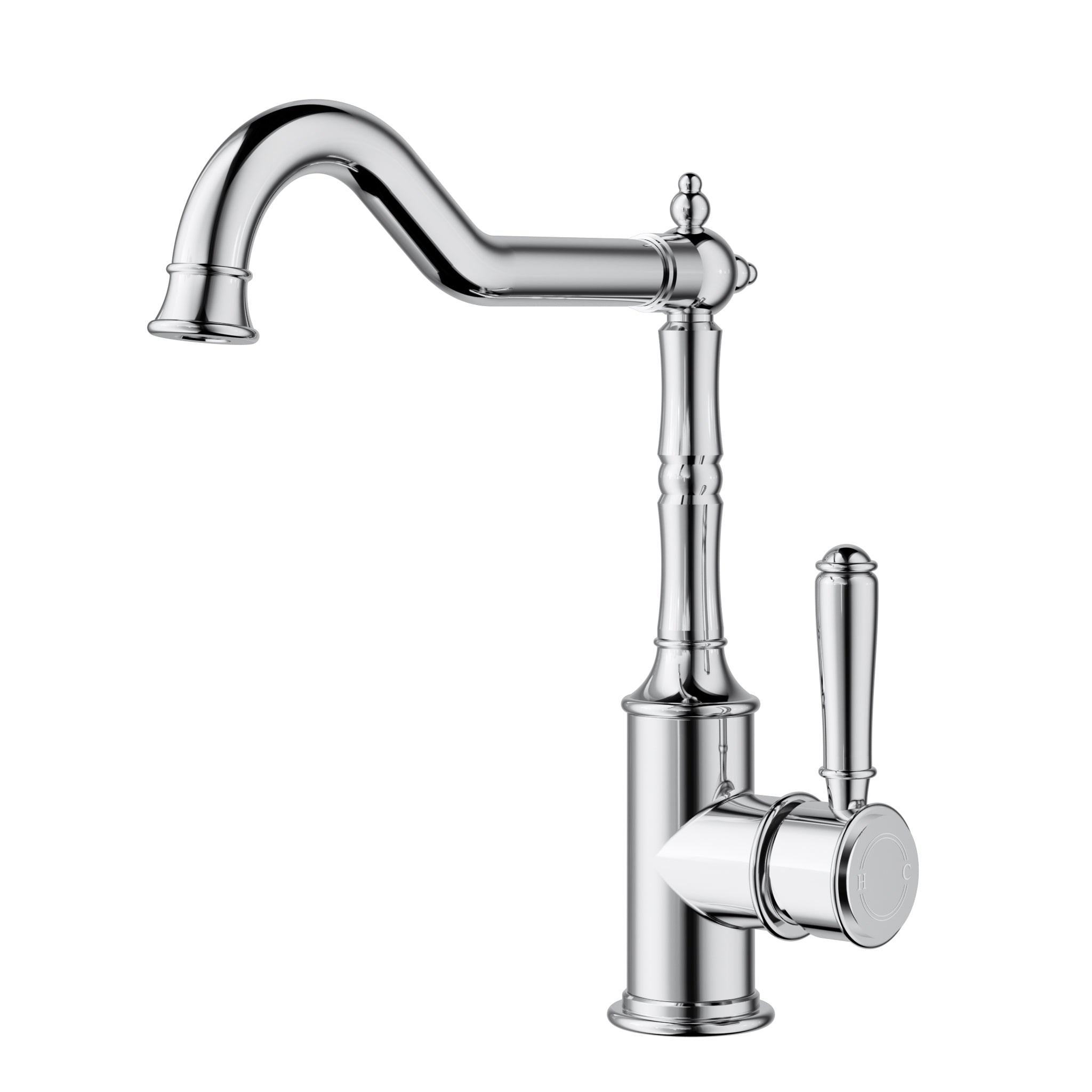 IKON CLASICO SINK MIXER 35MM CHROME (BRASS HANDLE)