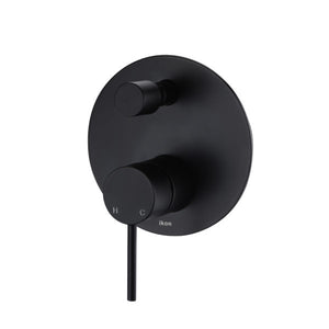 IKON HALI WALL MIXER WITH DIVERTER 130MM MATTE BLACK