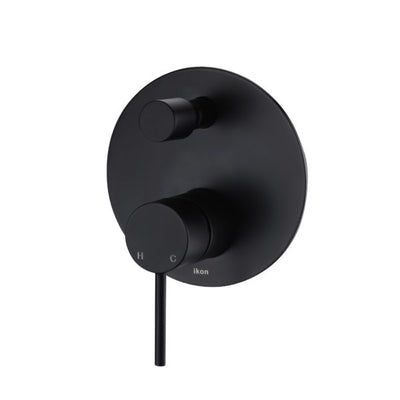 IKON HALI WALL MIXER WITH DIVERTER 130MM MATTE BLACK