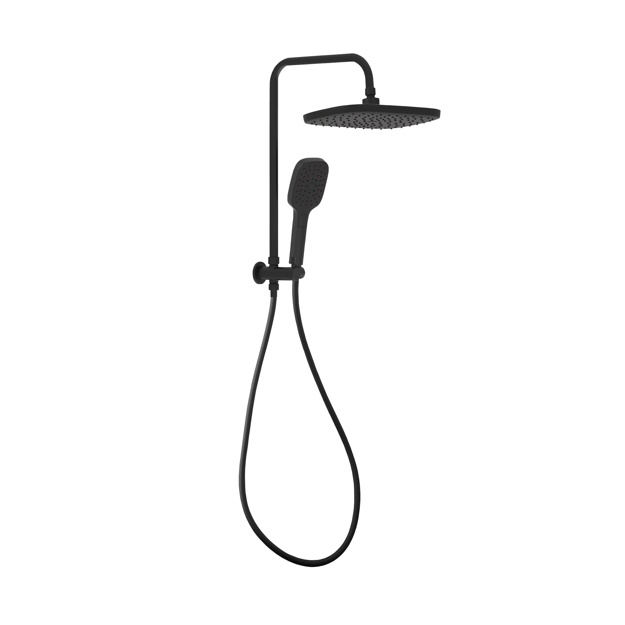 LINKWARE HUNTINGWOOD TWIN SHOWER MATTE BLACK