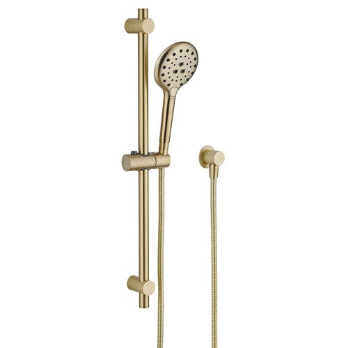 HELLYCAR IDEAL HAND SHOWER ON RAIL BRUSHED GOLD