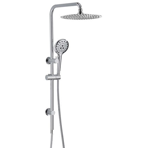 HELLYCAR IDEAL SHOWER SYSTEM WITH RAIL BRUSHED GOLD