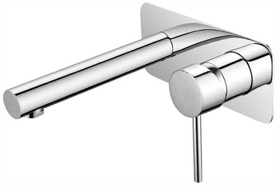 HELLYCAR IDEAL WALL MIXER WITH OUTLET 35MM CHROME