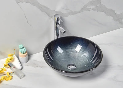 INFINITY ART BASIN TEMPERED GLASS ROUND 420MM