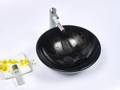 INFINITY ART BASIN TEMPERED GLASS ROUND 420MM