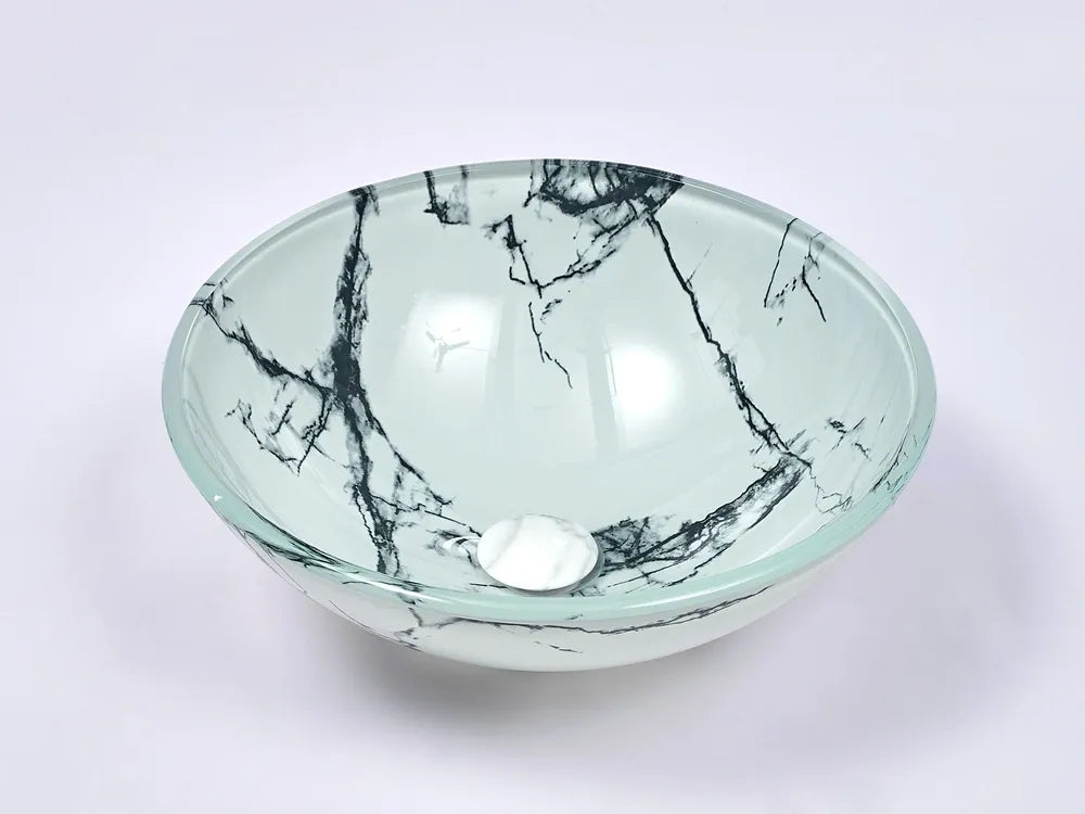 INFINITY ART BASIN TEMPERED GLASS ROUND 420MM