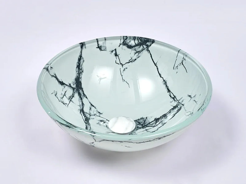 INFINITY ART BASIN TEMPERED GLASS ROUND 420MM