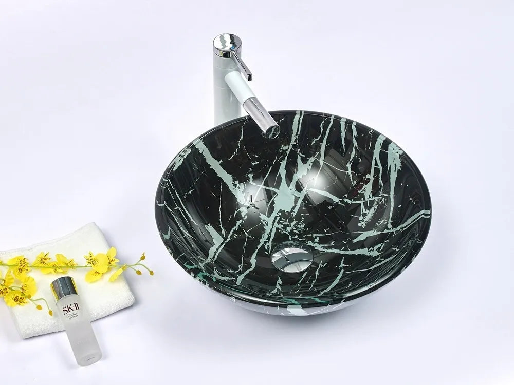 INFINITY ART BASIN TEMPERED GLASS ROUND 420MM