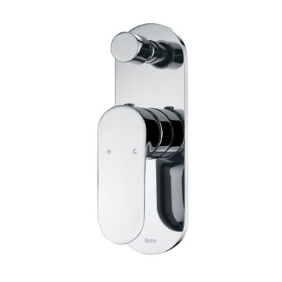 IKON BANDA WALL MIXER WITH DIVERTER 204MM CHROME