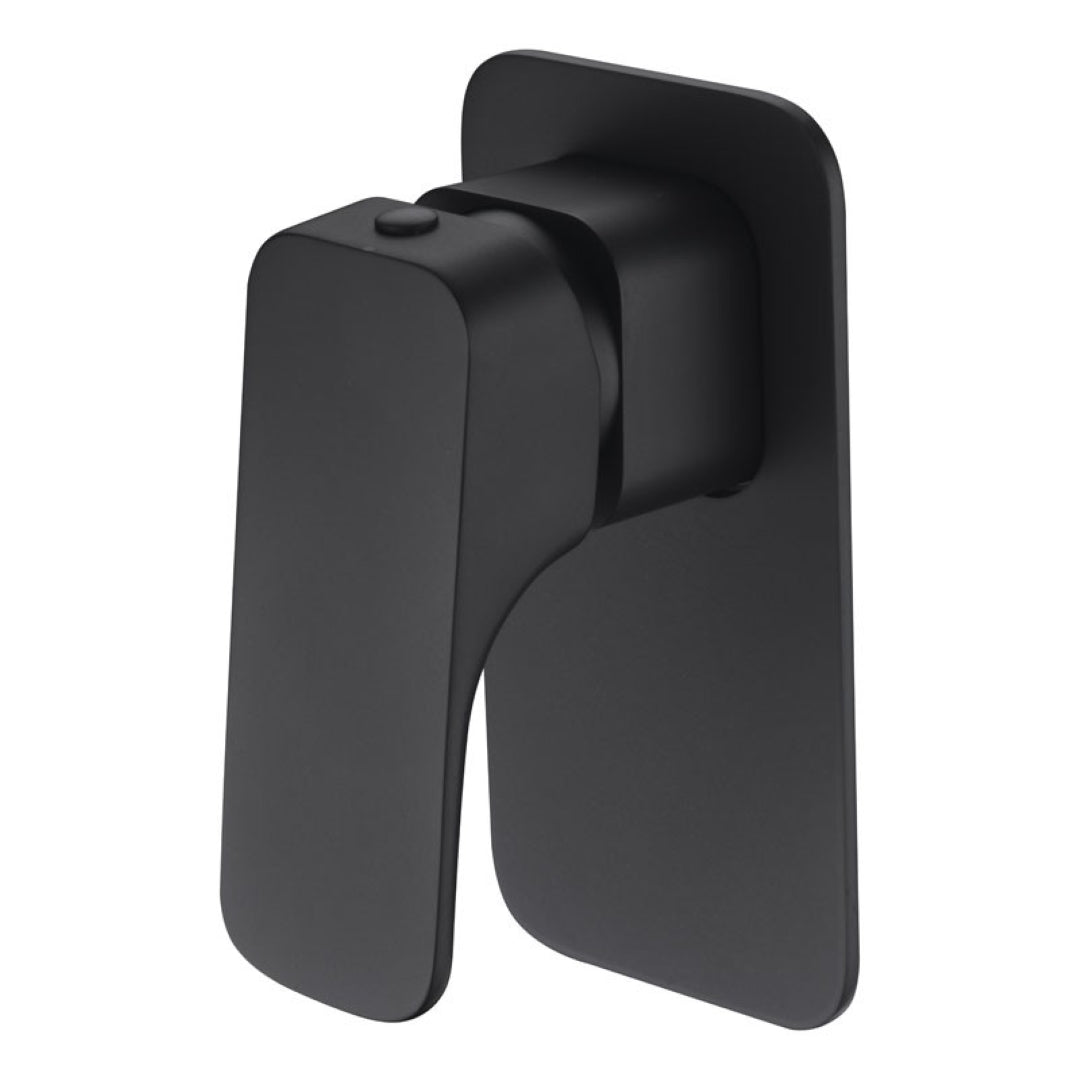 IKON EDEN SOFT SQUARE BATH / SHOWER MIXER 129MM BLACK