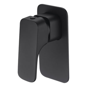 IKON EDEN SOFT SQUARE BATH / SHOWER MIXER 129MM BLACK