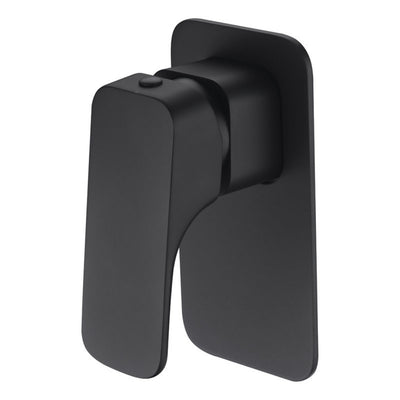 IKON EDEN SOFT SQUARE BATH / SHOWER MIXER 129MM BLACK