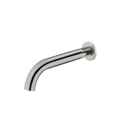 IKON HALI CURVED WALL OUTLET 175MM BRUSHED NICKEL