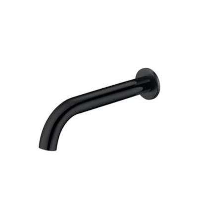 IKON HALI CURVED WALL OUTLET 175MM MATTE BLACK