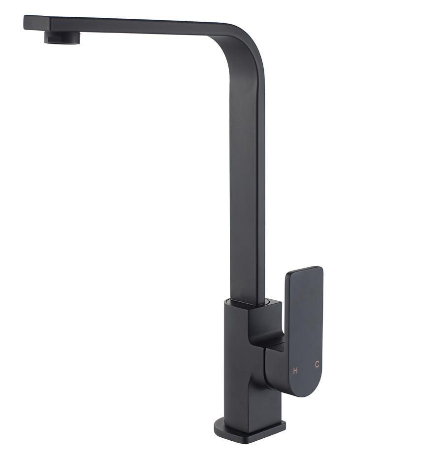 IKON FLORES SINK MIXER 323MM MATTE BLACK