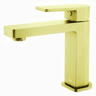 IKON FLORES BASIN MIXER BRUSHED GOLD