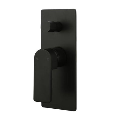 IKON FLORES WALL MIXER WITH DIVERTER 200MM MATTE BLACK