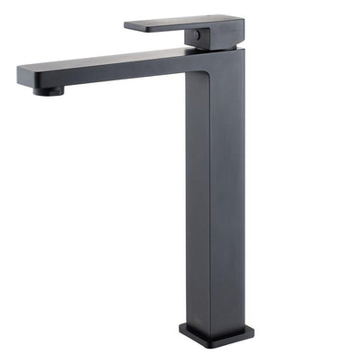 IKON CERAM LEAD FREE HIGH RISE BASIN MIXER 282MM MATTE BLACK