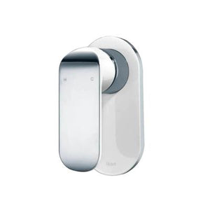 IKON KARA WALL MIXER 133MM WHITE AND CHROME