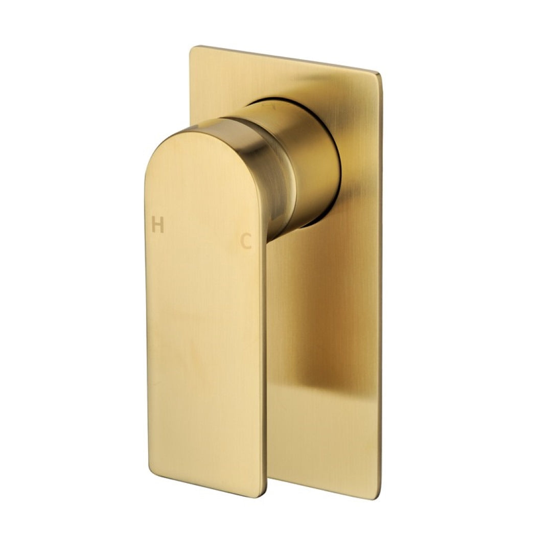 IKON RUKI BRUSHED GOLD WALL MIXER