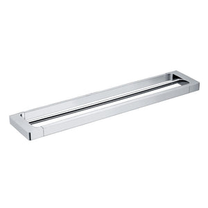 IKON SETO DOUBLE NON-HEATED TOWEL RAIL CHROME 600MM AND 800MM