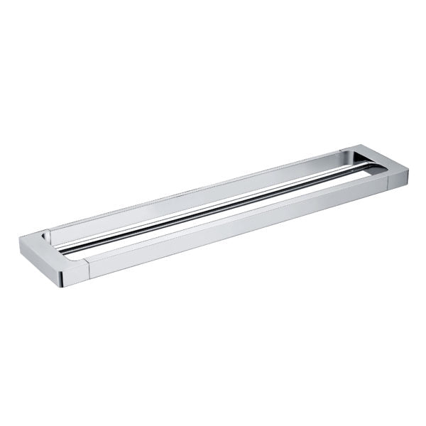 IKON SETO DOUBLE NON-HEATED TOWEL RAIL CHROME 600MM AND 800MM