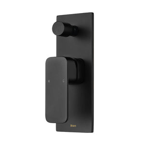 IKON SETO LEAD FREE WALL MIXER WITH DIVERTER MATTE BLACK