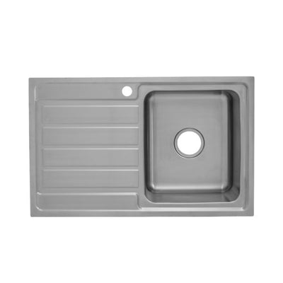 IKON SETO ONE BOWL KITCHEN SINK-LHB CHROME 800MM