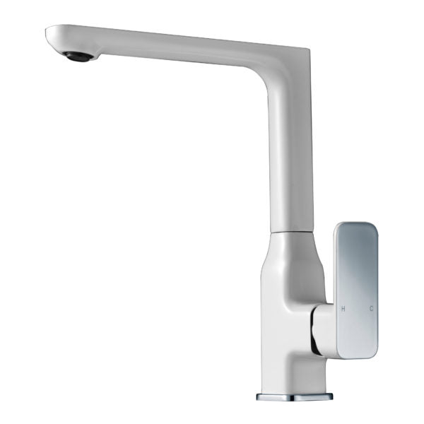 IKON SETO SINK MIXER 285MM WHITE AND CHROME