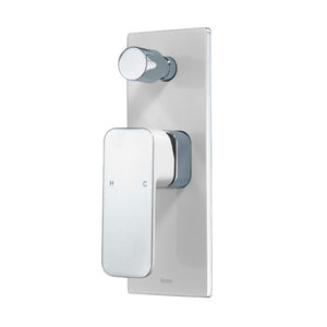 IKON SETO LEAD FREE WALL MIXER WITH DIVERTER WHITE AND CHROME