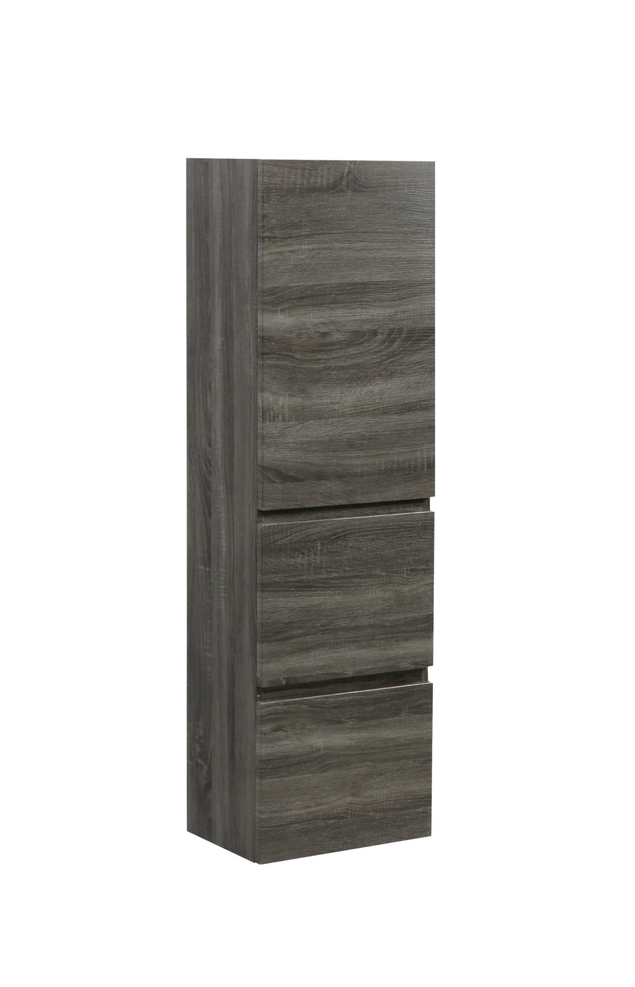 POSEIDON WALL HUNG TALL BOY DARK GREY 400MM X 1350MM