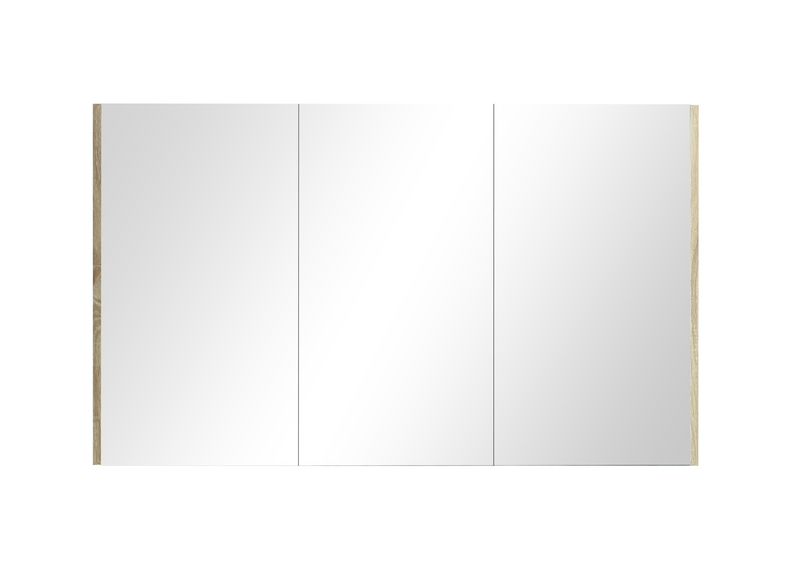 POSEIDON WHITE OAK QSVWO QUBIST MIRROR SHAVING CABINET 1200MM