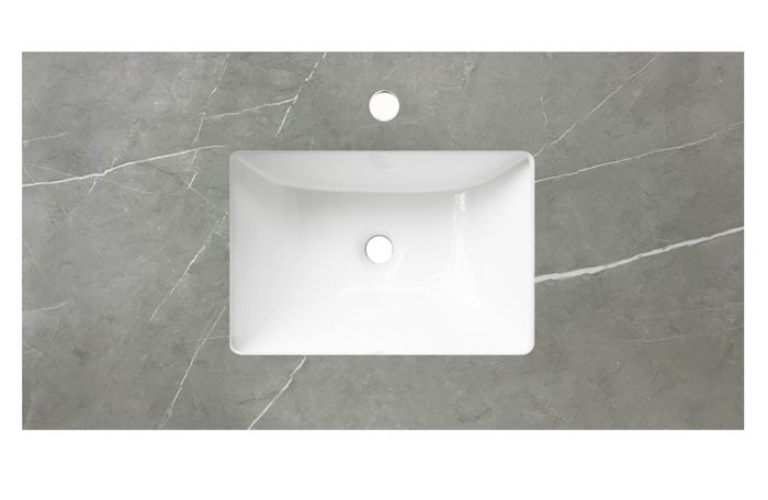 INSPIRE AMANI GREY UNDERMOUNT SINGLE VANITY ROCK PLATE TOP 600MM, 750MM, 900MM AND 1200MM