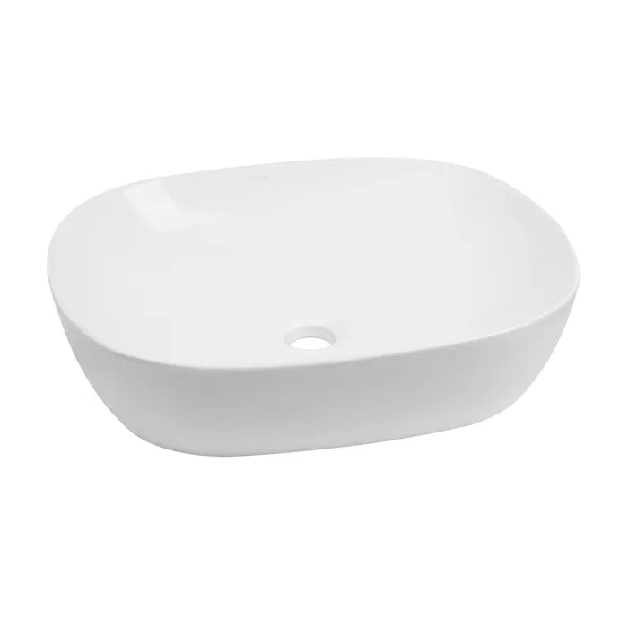 INSPIRE OVAL BASIN GLOSS WHITE 465MM