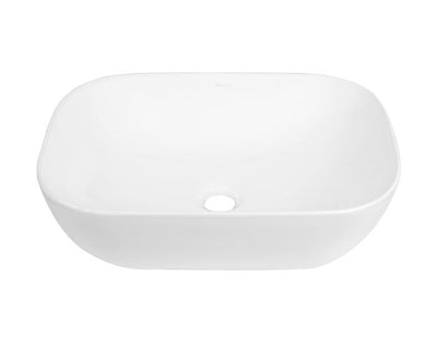INSPIRE ABOVE COUNTER CERAMIC BASIN MATTE WHITE 455MM