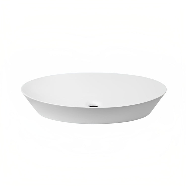 INSPIRE ABOVE COUNTER OVAL BASIN GLOSS WHITE 610MM