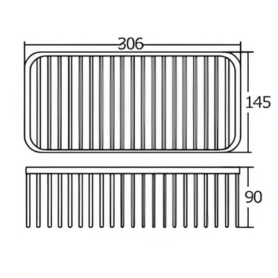 INSPIRE BASKET SQ 306MM X 145MM X 90MM